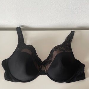 Olga Black Lace Detail Bra